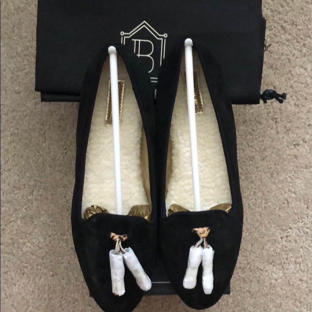 Birdies Lark flat. Suede black flat.